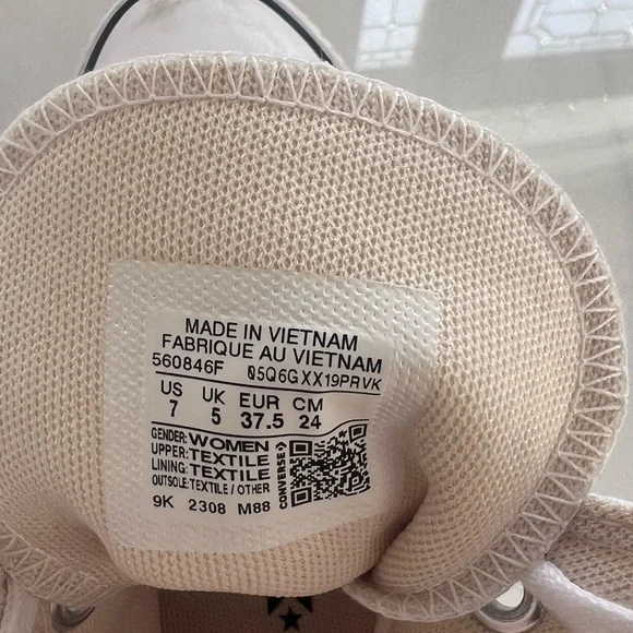 Converse Chuck Taylor All Star High-Top Platform Sneaker Size 7 - Picture 10 of 13